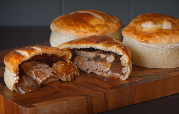 Bundle including a steak pie