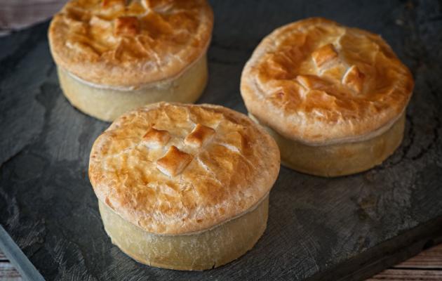 Chicken curry pies